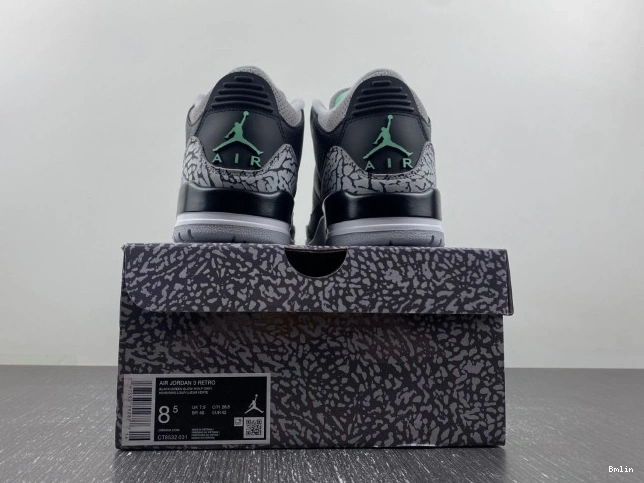 Bmlin Air Jordan Green Glow CT8532-031 3 0710